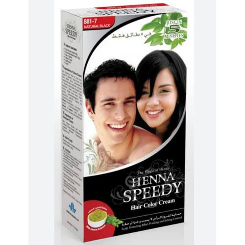 product_image_name-Henna-Speedy Hair Color Cream  Natural - Black -1