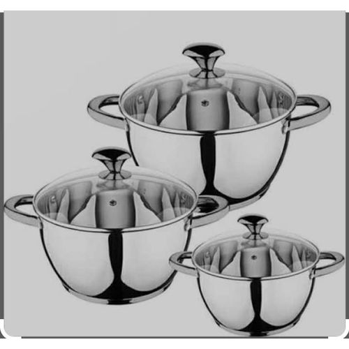 product_image_name-Generic-3Pcs Stainless Steel Sauce Pan -1