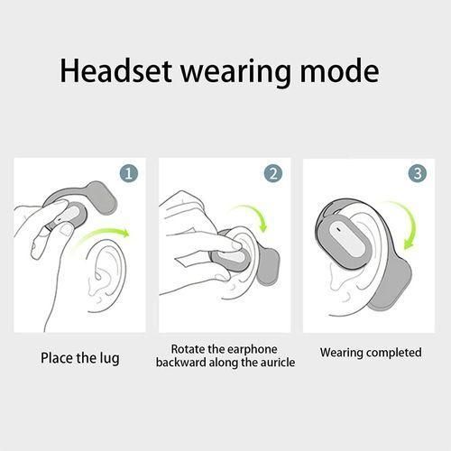 product_image_name-Original-YJ77 Earhook Bluetooth 5.2 Headphones,3D Stereo Wireless Sports,Business Headphones-Black-6