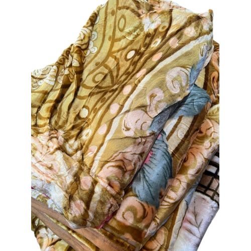 product_image_name-Generic-SINGLE LAYER WOOLEN BLANKET - BROWN-1