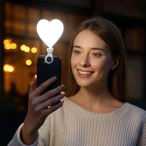 product_image_name-Generic-Heart shaped clip on selfie and video light-3