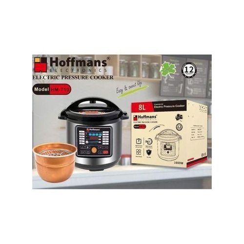 product_image_name-Hoffmans- 8L /8 Liters Electric Multifunction Pressure Cooker - Silver-1