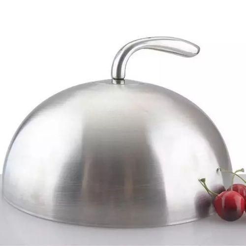 product_image_name-Generic-Round Stainless Steel Plate,Food Cover-Silver.-1