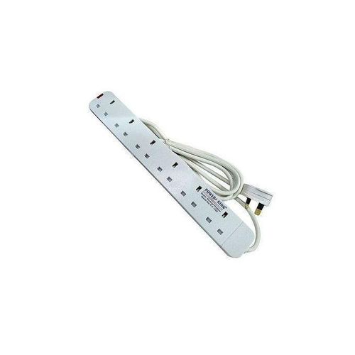 product_image_name-Generic-Original 6 Way Extension Cable & Flat Iron  - Silver , White-2