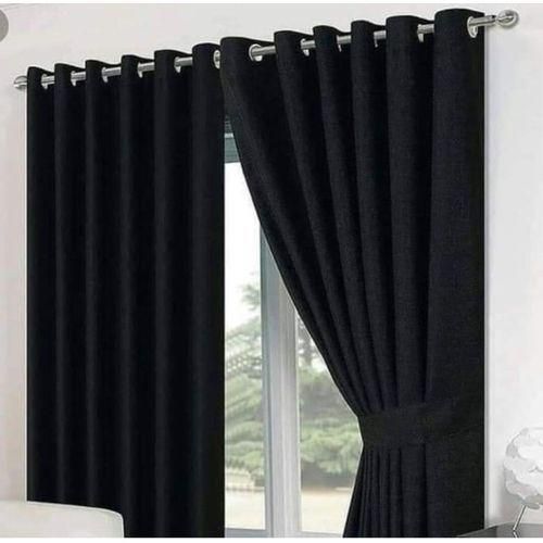 product_image_name-Generic-1.5 Metres (1pc) Black sliding patio door or window Curtain -1