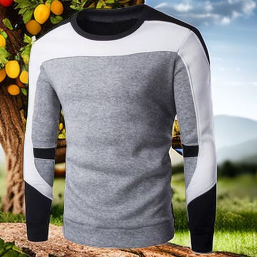 Shop Mens Long Sleeve Shirts Casual Trendy Sweatshirts Sport-Grey