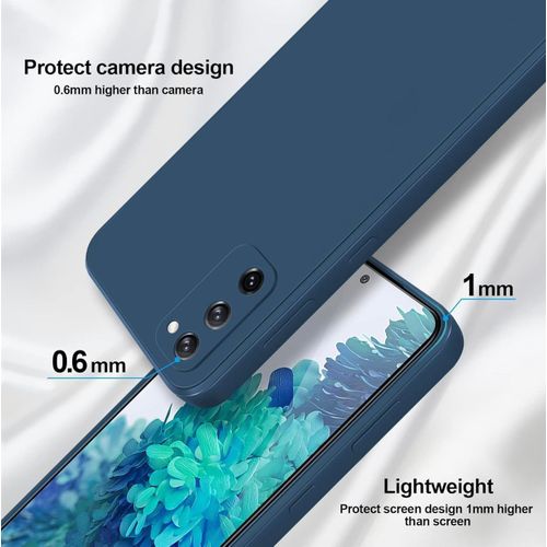 product_image_name-Generic-Galaxy S20 FE / S20 FE 5G Case - Matte Silicone Shockproof Cover - Blue-4