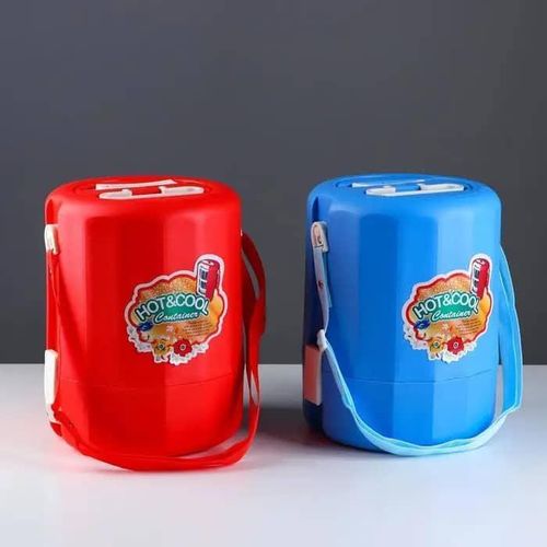 product_image_name-Generic-4.5L Hot And Cool Insulated Stainless steel And Stylish Travel And Picnic Purpose Big 3 Food Containers Lunch Box -3