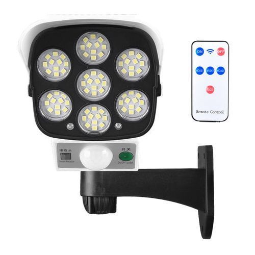 product_image_name-Generic-Remote Control Solar Stimulation Sensor Flood Light- White-3