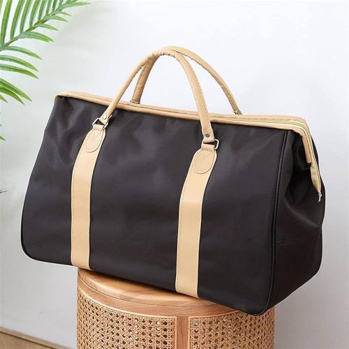 product_image_name-Generic-Large Capacity Luggage Bag - Black, Cream-1