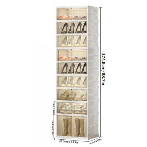 product_image_name-Generic-Foldable shoe rack 9 layer 18 pairs-3