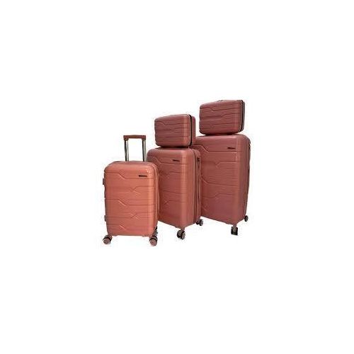 product_image_name-Generic-5 Piece Luggage Set Hardside Polypropylene Suitcase 16" 20" 24" 28" 32" Trolley Bags Luggage Spinner TSA Lock National Travaller -Multicolor-1