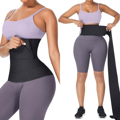 product_image_name-Generic-Free Size Premium Waist Trainer Body Shaper Belt Slimming Tummy Tucker Shapewear for Women Belly Fat Burner Elastic Band Weight Loss Flat Belly Belt, Abdominal Belt-3
