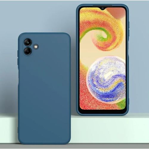 product_image_name-Samsung-Galaxy A04 A04e Soft Rubber Liquid Silicone Case Cover Blue-3
