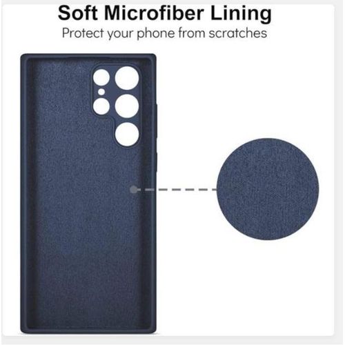 product_image_name-Samsung-Galaxy S22 Ultra Luxury Soft Rubber Liquid Silicone Skin Touch Feel Cover Case Blue -2