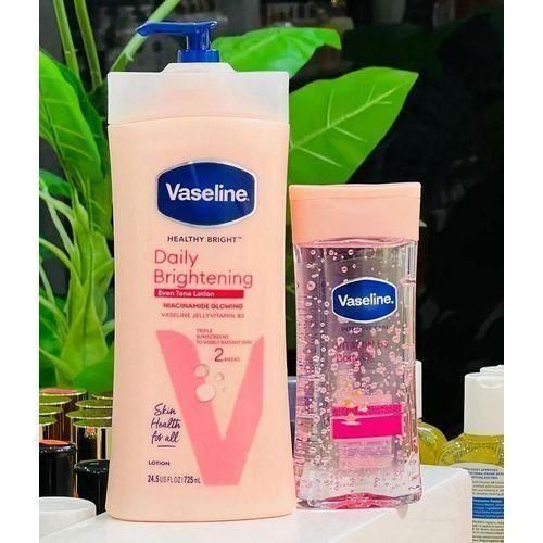 product_image_name-Vaseline-Daily Brightening Even Tone Lotion 725ML + Intensive Care Vitamin B3 Body Oil 200ML-1