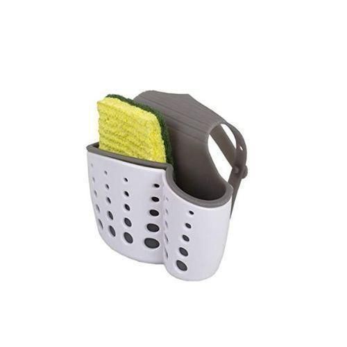 product_image_name-Generic-Kitchen Sink Hanging Soap Dish,Sponge Drainer Storage Basket Holder- Pink/Grey-3
