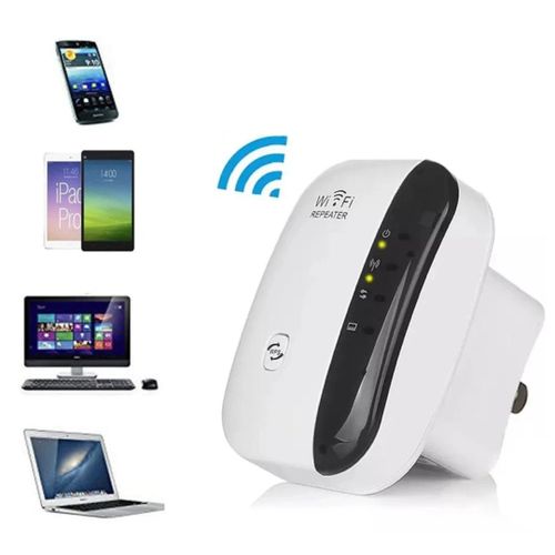 product_image_name-Generic-WiFi Repeater 300Mbps – Wireless Signal Amplifier for Home & Office-Wifi Repeater- Extender White-1