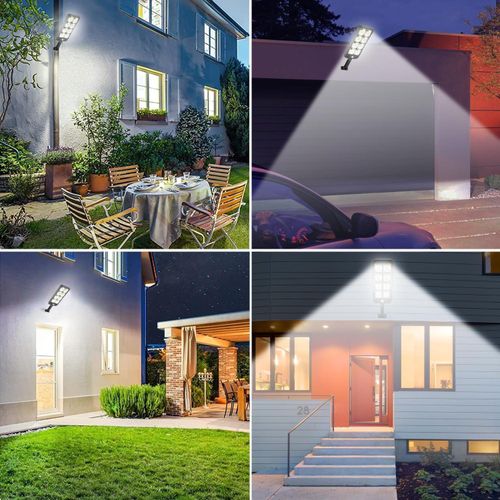 product_image_name-Mythco-Solar Light Outdoor with Remote Control, 200 LED Motion Sensor Wall Light, 3 Lighting Modes, Waterproof for Garden Yard Driveway-7