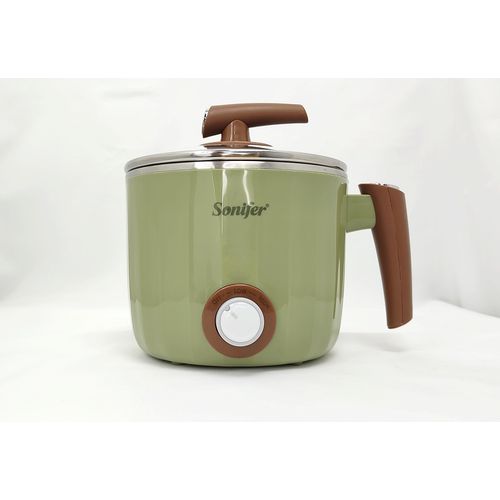 product_image_name-Sonifer-1.2L Portable Multifunctional Egg Boiler Soup Noodle Cooker Stainless Steel Mini Electric Cooker Pot Saucepan- Multicolor-2