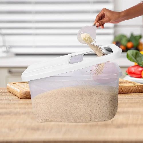 product_image_name-Generic-7Kg Rice Bucket/Beans/Flour/Cereal Storage Box Container - Multicolor-2