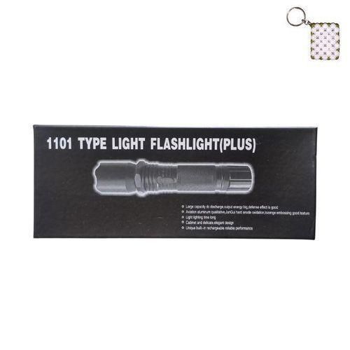 product_image_name-Generic-1101 Type Self-Defense Flashlight Rechargeable Self-Defense Electric Shock Pointer Torch - Black-2