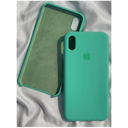 product_image_name-Apple-For IPhone XR / IPhone XS / IPhone X / IPhone XS Max Phone Cover For Screen Protection And Unique Camera Protection Durable Original Silicone Phone Case Designed Rose Green-1