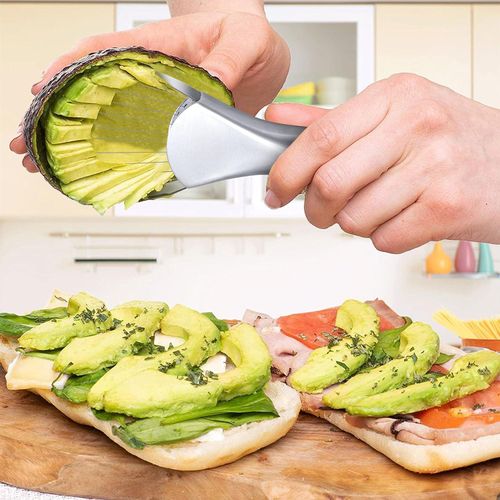 product_image_name-Generic-Stainless Steel  Dragon fruit Kiwi Avocado Corer Avocado Peeler Slicer cutting tool-4
