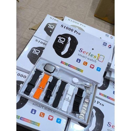 product_image_name-Generic-S1000 Pro Ultra Smartwatch With 7 Straps Sports Mode Heart Rate 2 Inch Big Display Series 10 Smart Watch Unisex all in 1 wireless charging-2