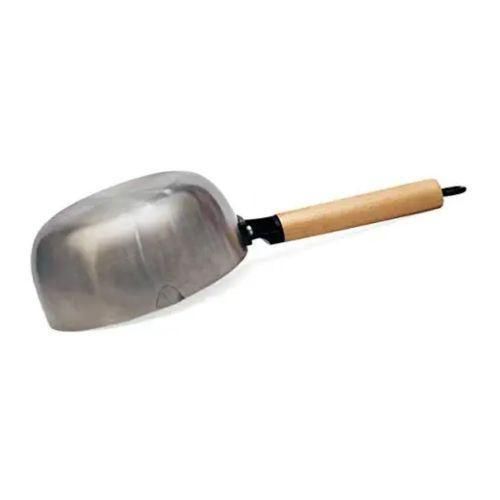 product_image_name-Generic-Stainless Steel Deep Wok Saucepan With Wooden Handle- Silver.-2