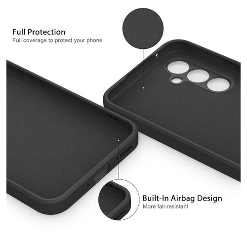 product_image_name-Generic-Samsung Galaxy A54 5G Case, Stylish Slim Liquid Silicone Full-Body Protective Cover for Samsung Galaxy A54 5G Phone Case (Black)-3