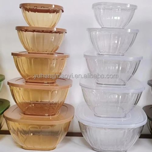 product_image_name-Generic-5pcs Salad bowls - multicolor -3