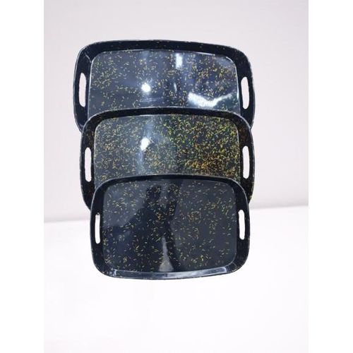 product_image_name-Generic-3 Piece Melamine Tray Set-Black-1