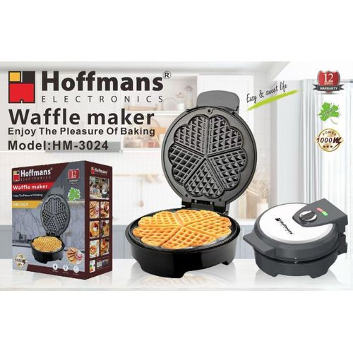 product_image_name-Hoffmans-Waffle Maker HM-3034 Makes You Enjoy The Flavour Of Baking - Black-1