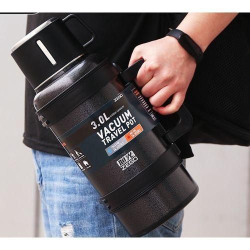 product_image_name-Zego-Hot & Cold Stainless Steel Vaccum Insulated 3L, 72 Hour Flask - Black.-1