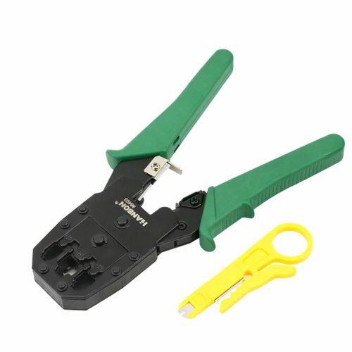 product_image_name-Generic-Premium 3-In-1 Network Crimping Tool – RJ45 / RJ11 / RJ12 LAN Cable Crimper + Cable Stripper - Green-3