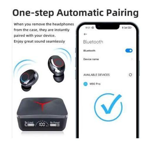 product_image_name-Original-M90 PRO Wireless Earbuds - V5.3 Noise Cancelling Earphones with Digital Display, Waterproof HIFI Sound-3