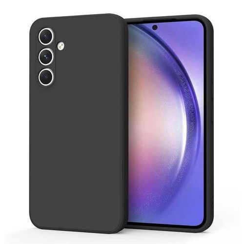 product_image_name-Galaxy- A54 5G Case - Slim Liquid Silicone Full-Body Cover - Black-2