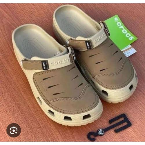 product_image_name-Generic-Cream, Brown, Black Floral Crocs shoesSize 8-Muiticolor- Multicolor -2