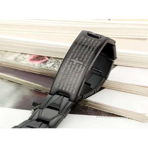 product_image_name-Generix-Religious Bracelet With The Lords Prayer For Gentlemen -6