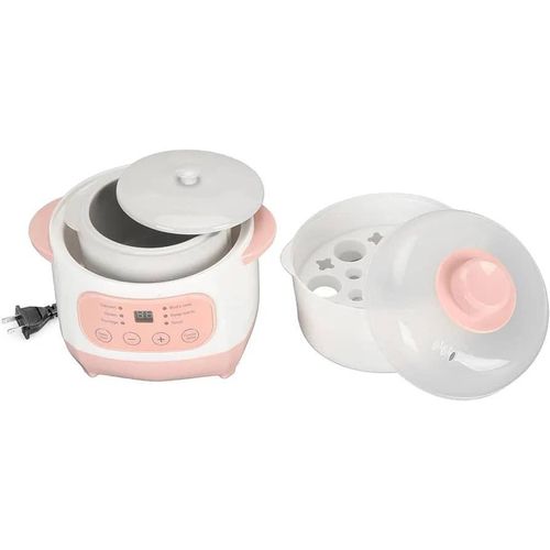product_image_name-Generic-Automatic Reservation Waterproof Electric Ceramic Stewpot Water Stewing Soup Mushroom Health Nonstick Milk Pot Egg Meal Steam Reservation Timer Baby Food Cooking Machine Pressure Cooker- Multicolor-8