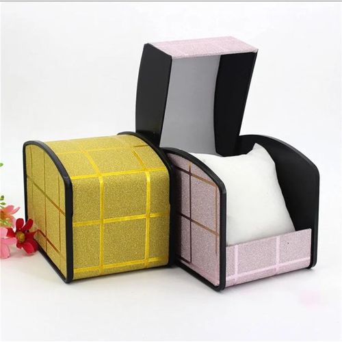 product_image_name-Generix-Jewellery Box Jewelry Box,Single Slot Watch Box PlasticDisplay Case Portable Earrings Bracelets Rings Watche Jewelry Box Flexible Flip Chair Jewelry Case Organiser, Multi Colour -3