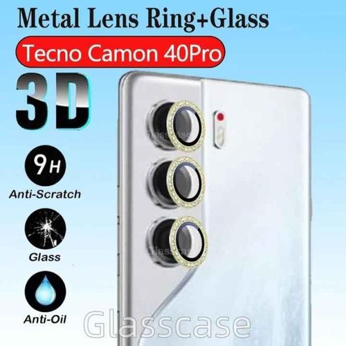 product_image_name-Generic-Tecno Camon 40 Pro Camera Lens Protector - Gold-1
