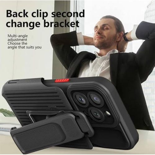 product_image_name-Generic-Front & Back Shockproof Armor Case For Iphone 15pro Max Black-2