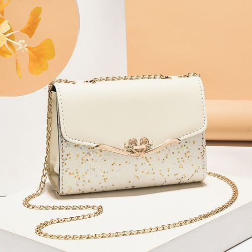 Shop Women Shoulder Messenger Bag Chain Crossbody Phone Bags Ladies Square Bags Cream Jumia Uganda