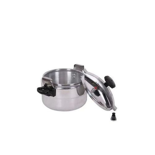 Shop 7 Litres Stainless Steel Pressure Cooker With Steamer Handles Silver Jumia Uganda