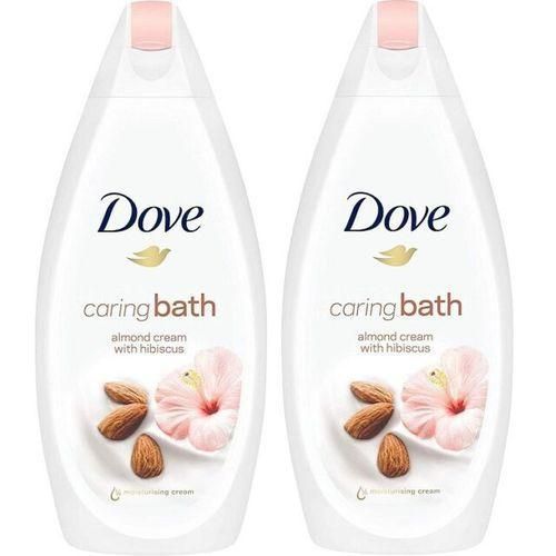 product_image_name-Dove-Almond Caring Cream Bath 500ml, Pack Of 2-1