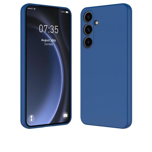 product_image_name-Generic-Samsung Galaxy S24 FE Silicone Phone Case, Protective Cover, Smooth Grip, Soft and Sleek Design, Seamless Fit, US Version, Blue -3
