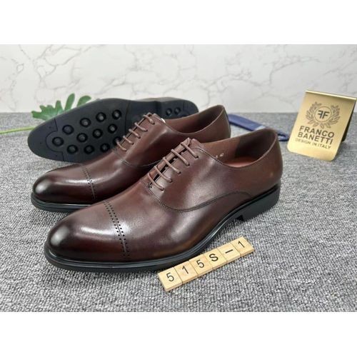 product_image_name-Fashion-Men’s Classic Cap-Toe Lace-Up Formal Oxford Shoes – Brown-1