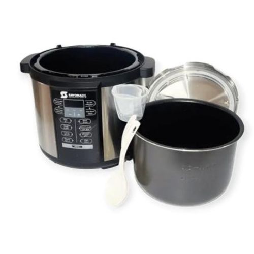 product_image_name-Sayonapps-Digital Electric Pressure Cooker 6L - Black, Silver-3